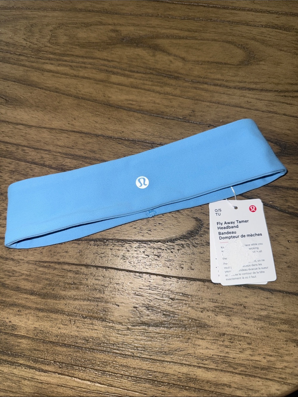 lululemon athletica Fly Away Tamer Headband in Sky Blue